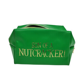Elf Nutcracker Make Up Bag Green Pouch Cosmetics Case Festive Makeup Revolution